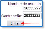 Imagen campos Nombre usuario y Contraseña
